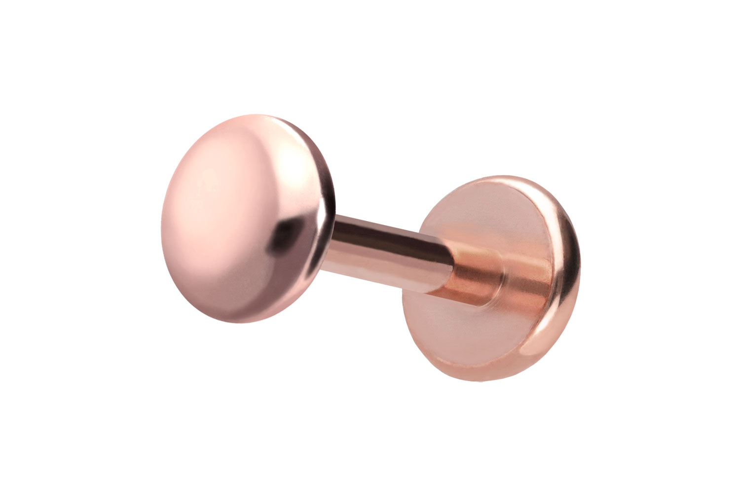 Titan Labret Piercing mit Push Fit DISC